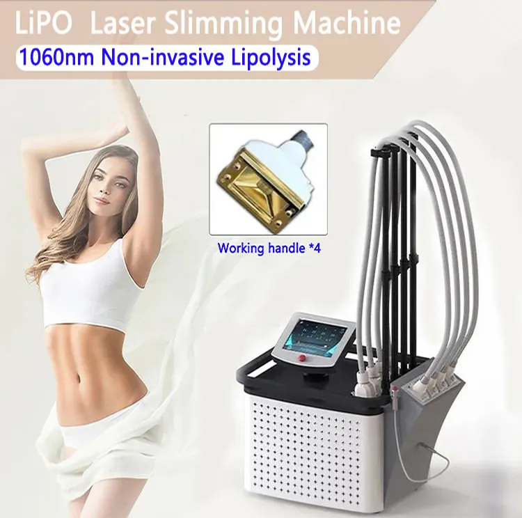 1060nm Diode Laser Burning Fat Dissolving Machine / Laser 1060 Cellulite Removal Weight Loss Fat Device Increase muscle educe fat Skin tightening Salon Use