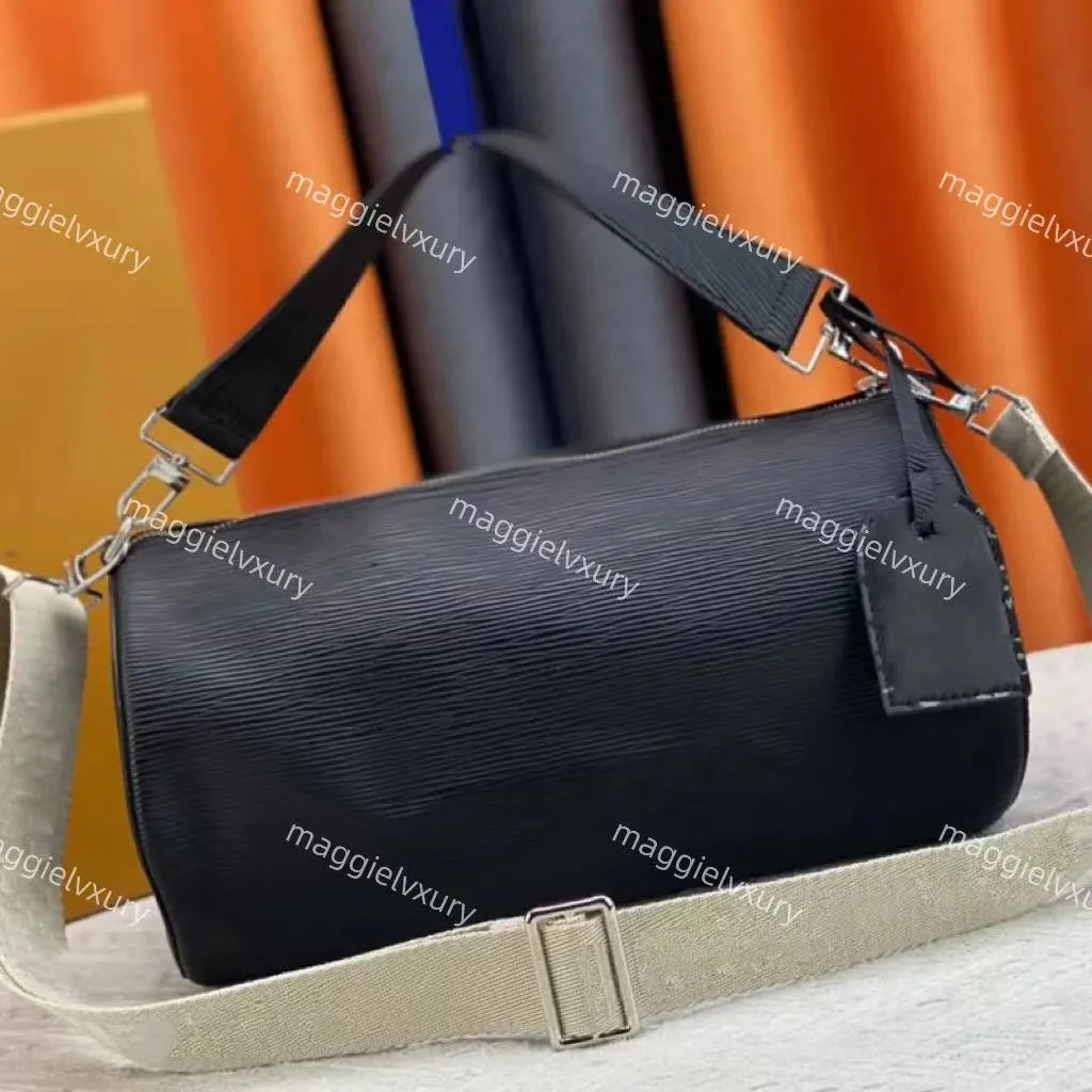 Mjuk polochon väska designer epi läder tote crossbody purse väskor lyx lång rem kudde axelväskor 33 cm