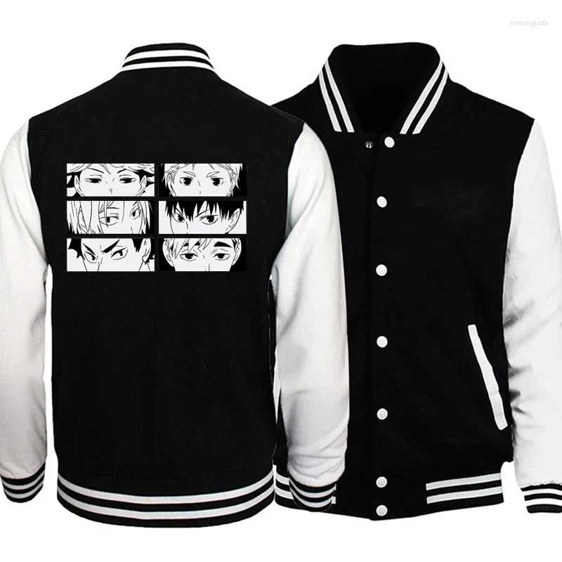 Kurtki męskie projektanci kurtki baseballowej Black White Slim Fit University Varsity Coats UUniform Motorcycle Bomber