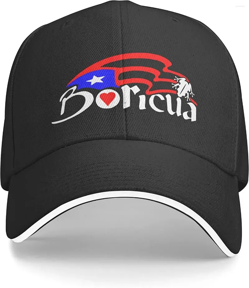 Bollmössor Puerto Rico Rico Boricua Flag Hat Funny Trucker för män Kvinnor utomhus snapback