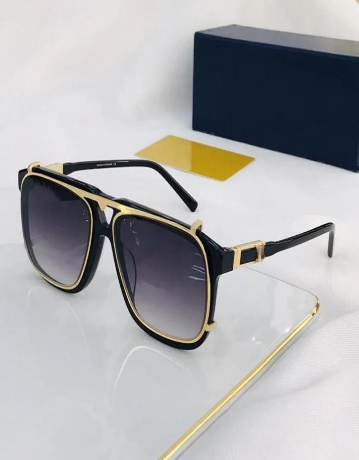 2020 nouveau Z1085 unisexe lunettes cadre détachable CLIPON lunettes de soleil 5818145 métal carré Bigrim dégradé miroir lunettes de soleil ful5409322