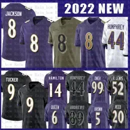 Men Baltimore``Ravens``Justin Tucker Patrick Queen Football Jersey 8 Lamar Jackson Oweh Andrews Hamilton Lewis Marlon Humphrey J.K. Dobbins Ed Reed Fagot