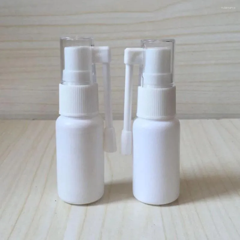 保管ボトル10 PCS 20mlポータブル鼻噴霧ボトル鼻炎補充可能な細かいミスト空きスプレー（白）