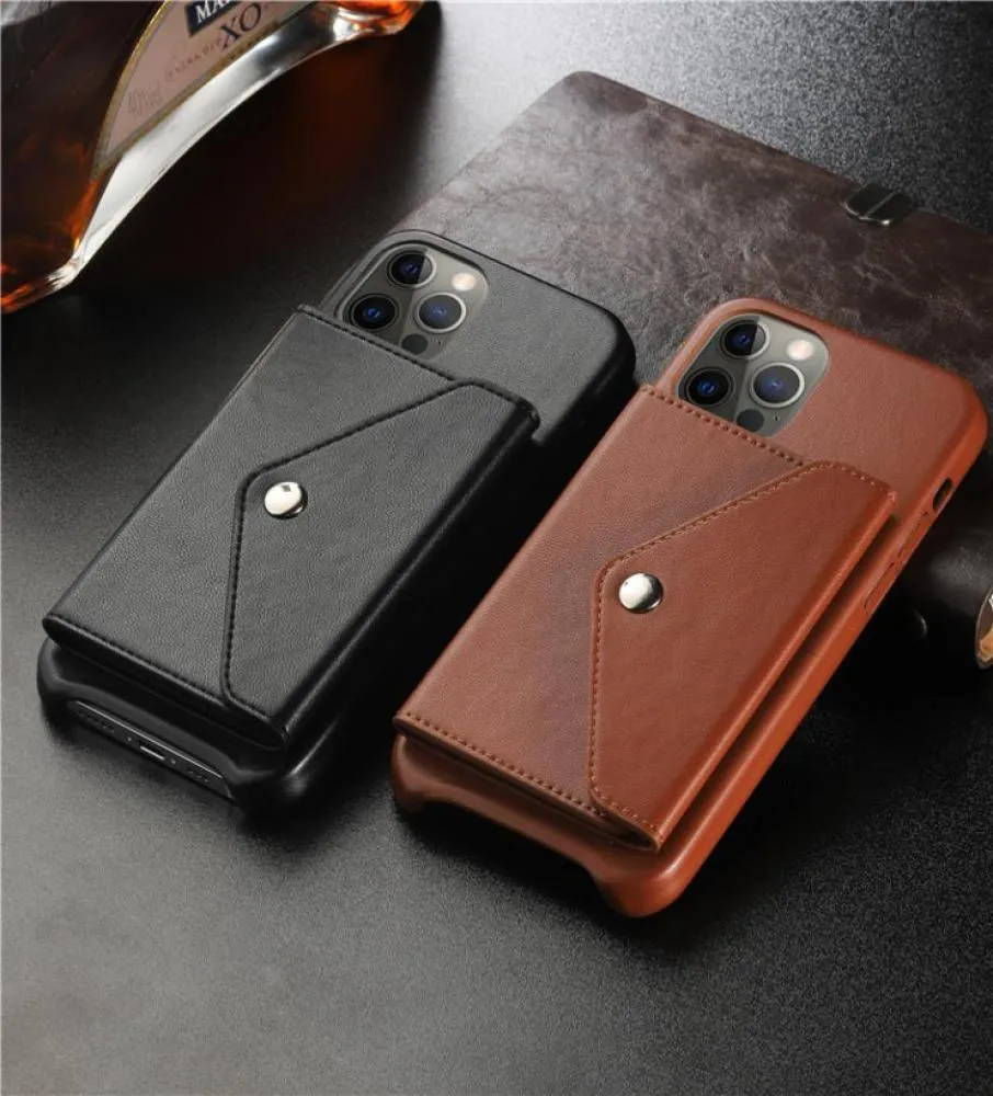 Vintage Leather Envelope Clutch Phone Case for Samsung S21 Ultra S10 Plus S9 S8 Note20 Note10 Pro Note9 Note8 A12 5G A32 A21S7261016