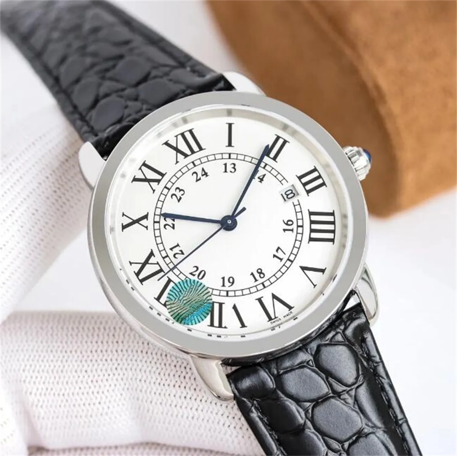 U1 Top AAA Мужские часы с бриллиантами 42 мм Автоматический механический механизм Римская цифра Корпус из материала 316L Супер водонепроницаемые дизайнерские мужские наручные часы