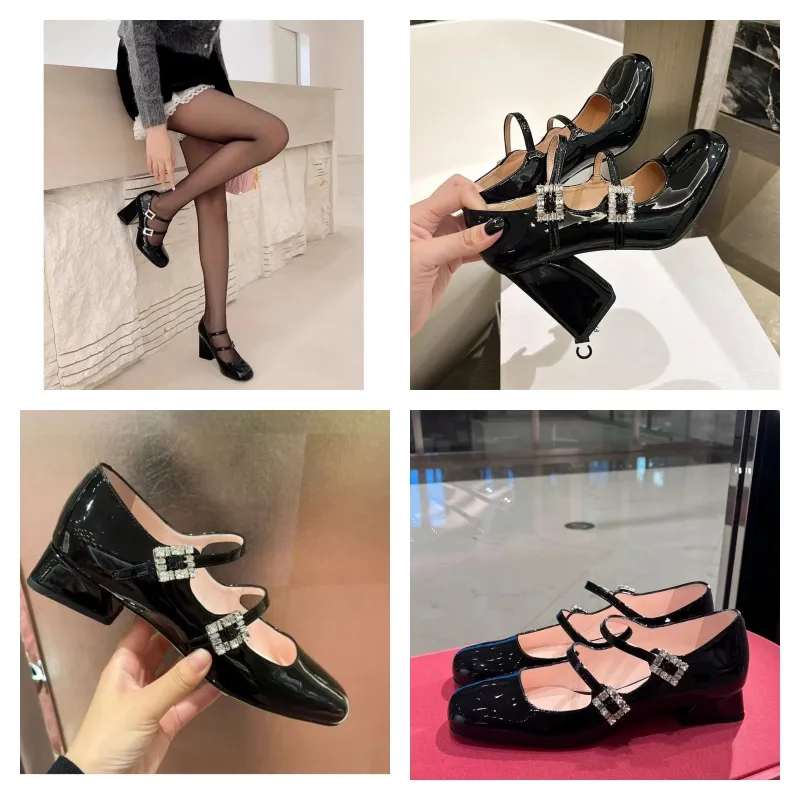 High quality Designer Womens High Heels Luxury Dinner Leather Sandals Fashion Design Casual Muller Shoes Office Girl Bar Shoes for ladys triangle heel YMPR