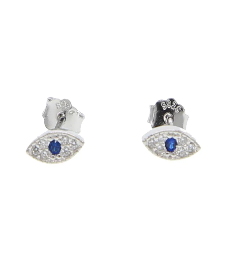 Hele schattige boze oog stud oorbel voor meisje vrouwen 925 sterling zilver zoet ontwerp klein klein stud oog verhard wit blauw cz2308696