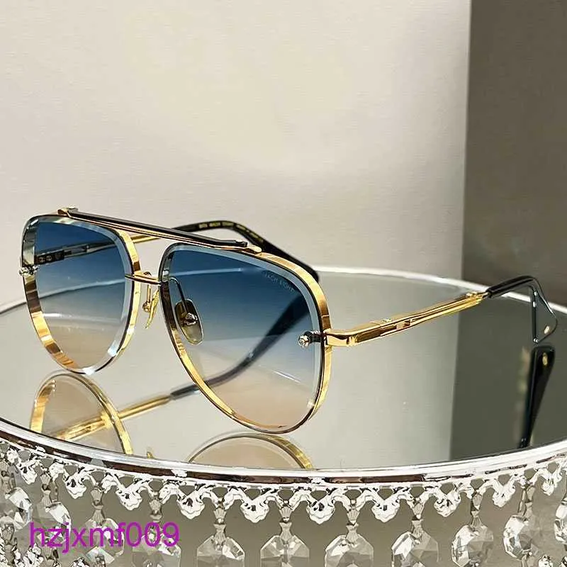 RFU1 Solglasögon Dita Mach-Seven Men Kvinnor Designer Metal Gold Plated Frame Business Sports Style Original Box