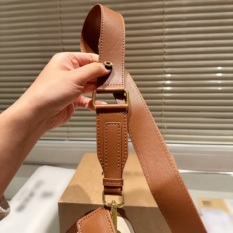classic crossbody shoulder bags New leather handbag loop spiral buckle zipper opening golden elegant luxury womens bag detachable strap gifts CSD2401171