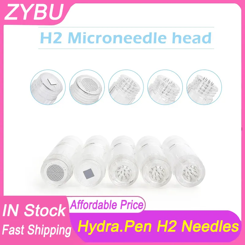 Original 50Pcs Hydrapen H2 Needle Cartridges 3ml Containable Screw Port MTS Tips 12Pins Nano HR HS Dermapen Derma Dr Hydra Pen Replacement Micro Needling Heads