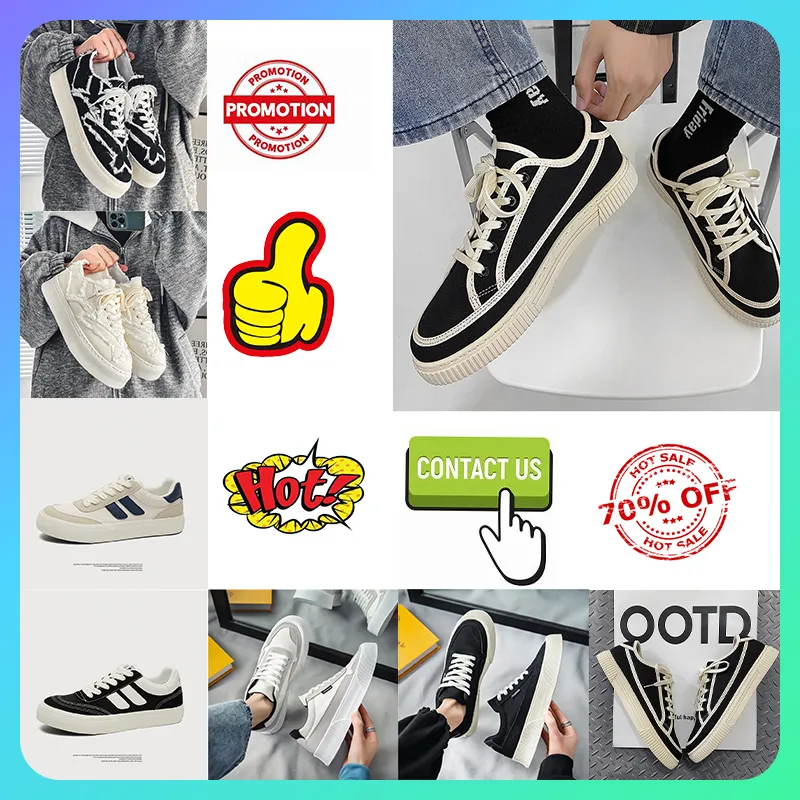 Designer Casual Trainer Platform tela Sneakers sportive Scarpe da tavolo per donna uomo Stile Patchwork Antiscivolo resistente all'usura Bianco Nero College taglia 39-44