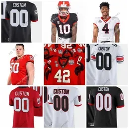 American College Football Wear American College Football Wear 2022 NCAA New Style Football Jersey 19 Brock Bowers Jerseys 18 JT Daniels 16 Kirby Smart Elijah Holyfie