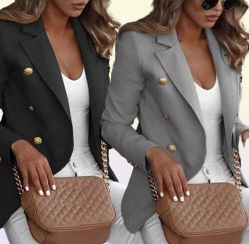 Женский пиджак на пуговицах, женский рабочий костюм, женская куртка 039s, офисные женские деловые женские пиджаки и куртки, женский пиджак Femme 5XL 22021059395