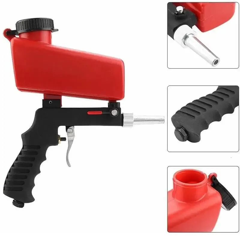 Kit Sableuse à Air Pistolet De Sablage - Machine De Sablage Polyvalente Pour Nettoyage Et Polissage