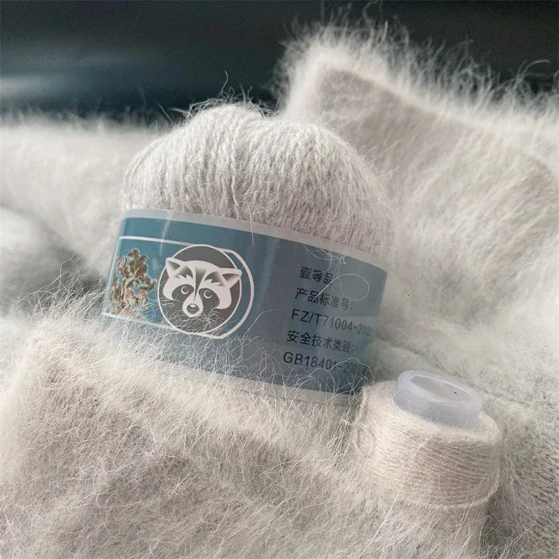 5 pezzi di filato di pelliccia di visone cashmere per maglieria a mano lungo peluche di lana all'uncinetto filato per maglieria per autunno inverno ricamo di lusso fai da te maglia 240117