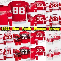 #88 Patrick Kane Reverse Retro hockey jersey #93 Alex DeBrincat Dylan Larkin Moritz Seider David Perron Gordie Howe Pavel Datsyuk Steve Yzerman Lucas Raymond jerseys