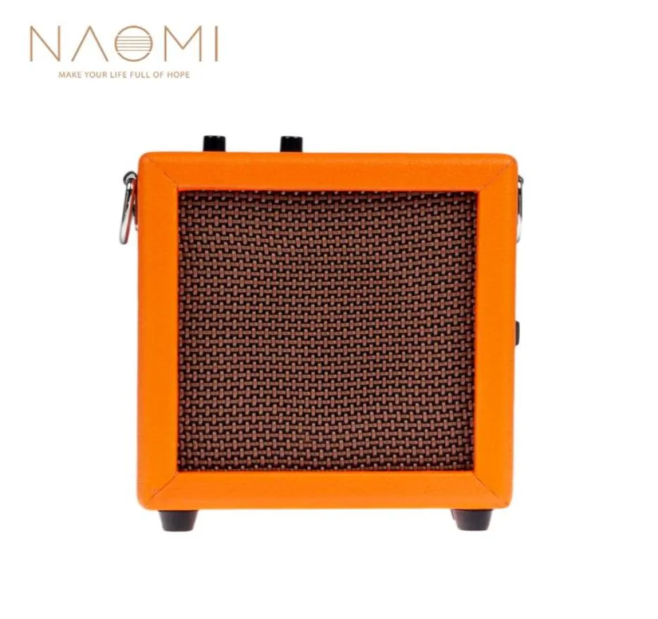 Naomi amplificador mini amplificador alto-falante para guitarra elétrica acústica ukulele alta sensibilidade 3w peças de guitarra acessórios3356384