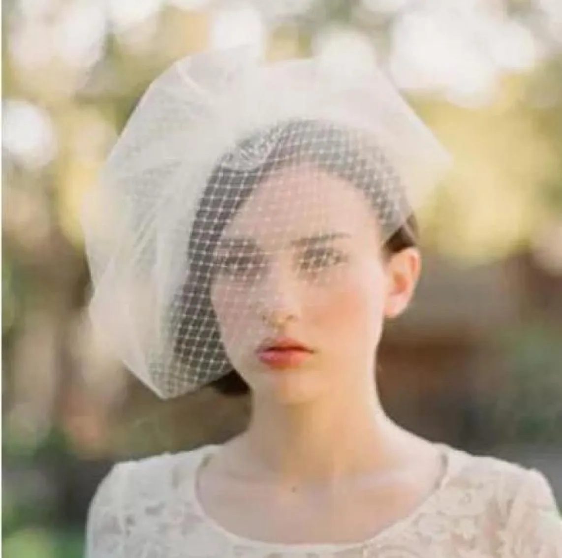 Short Simple Elegant Wedding Birdcage Bridal Veils Two Layers Mesh Wedding Party Studio Headwear Accessaries Charming Veils6978665