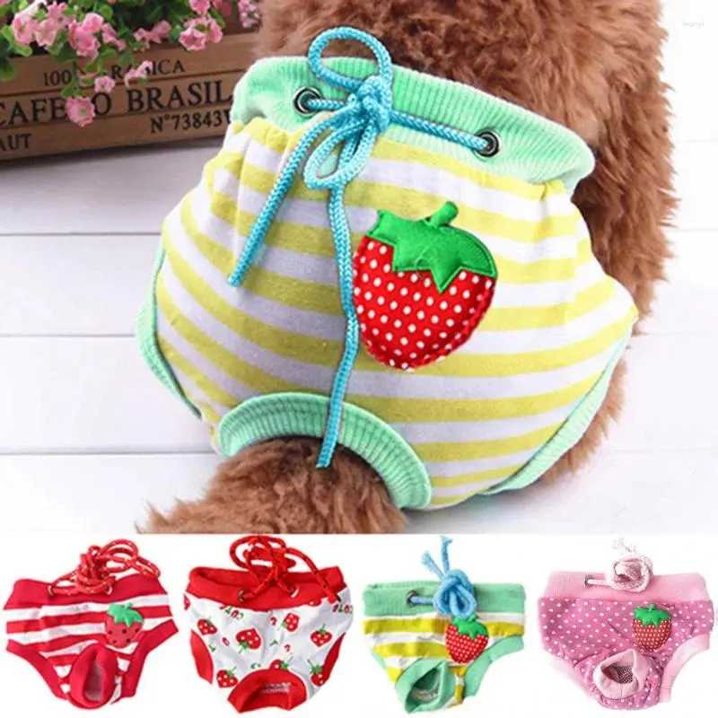 Dog Apparel Female Dogs Diaper Pants Sanitary Diapers Physiological Short Panty Nappy Underwear Small Medium