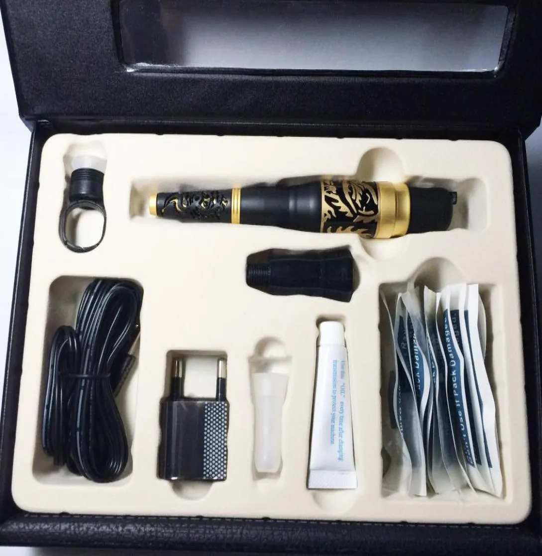 1 conjunto de maquiagem permanente dragão máquina kit tatuagem arma agulhas tampas kits cosméticos completos para tatuagem sobrancelha lábio eyeliner7415505