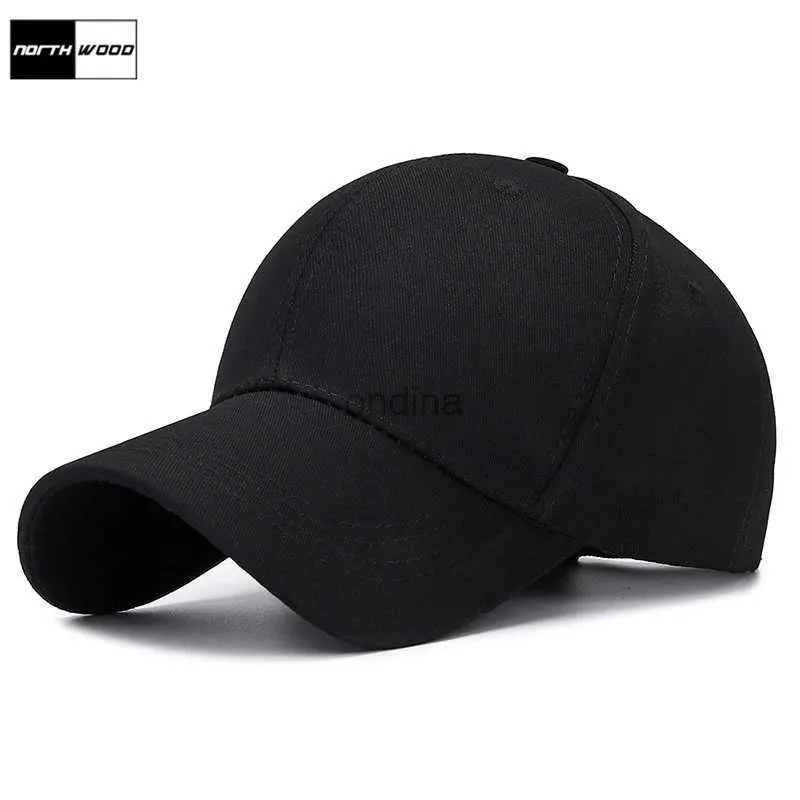 Ball Caps NORTHWOOD Brand Solid Casual Kpop Baseball Cap For Men Women't Dad Hat Cotton Classic Snapback Hip Hop Sun Caps Bone Trucker Cap YQ240117