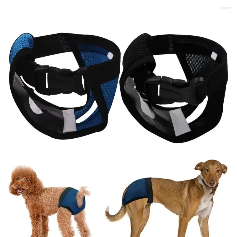 Vêtements pour chiens Pantalons pour animaux de compagnie Doux Confortable Menstruel Réglable Couche-culotte physiologique pour chiens Fournitures Accessoires