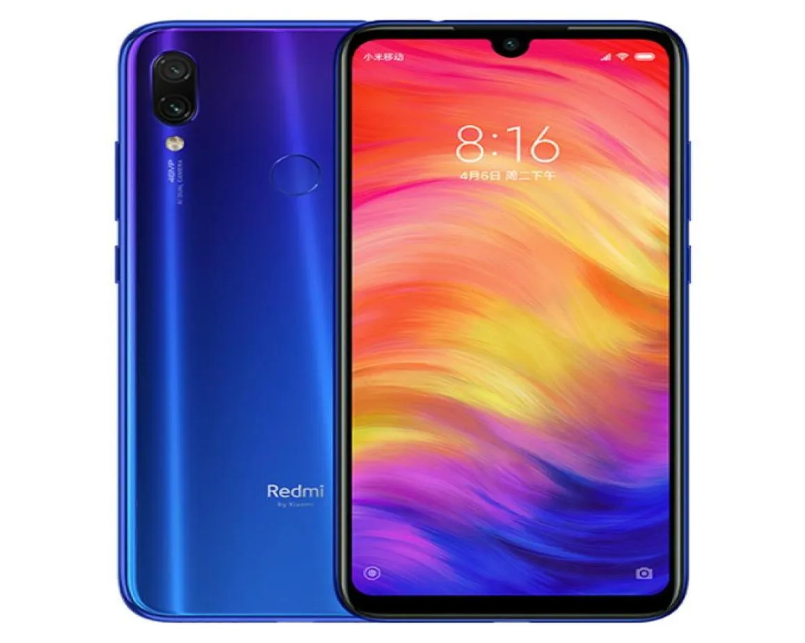 Telefono cellulare originale Xiaomi Redmi Note 7 4G LTE 3GB RAM 32GB ROM Snapdragon 660 AIE Octa Core Android 63quot Schermo intero 48MP AI3811436