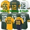 white davante adams jersey mens