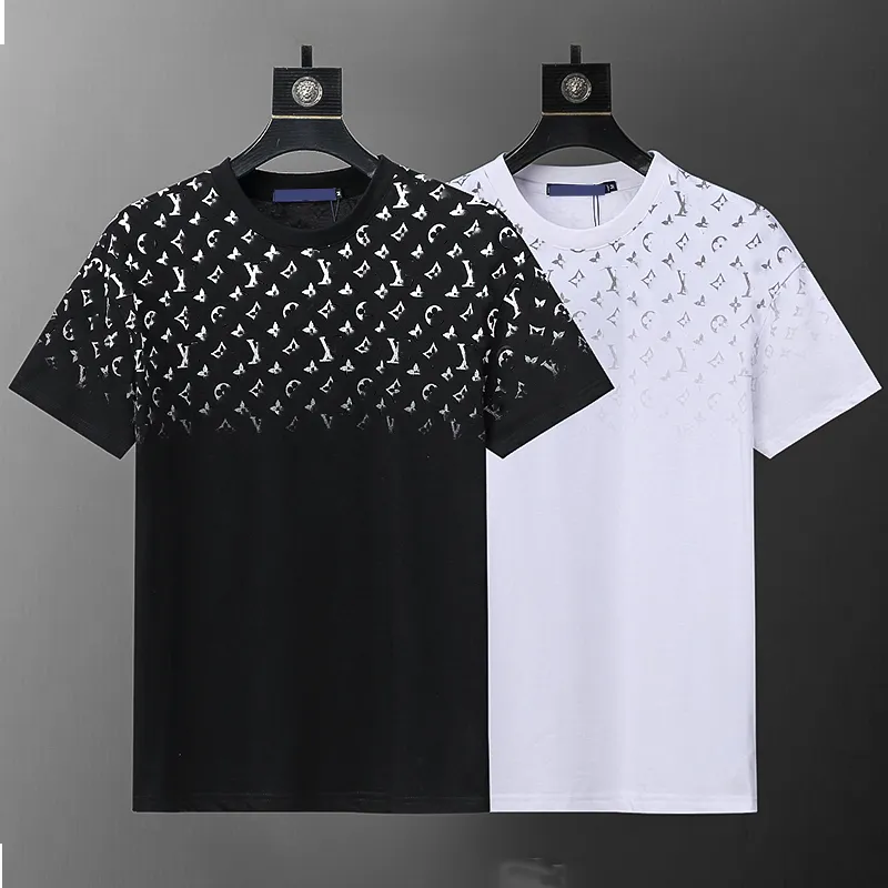 T-shirt classique pour hommes T-shirt Lettres 3D imprimées Homme Femme T-shirts Chemises 100% coton Casual manches courtes Streetwear Tops T-shirts pour hommes femmes s noir blanc