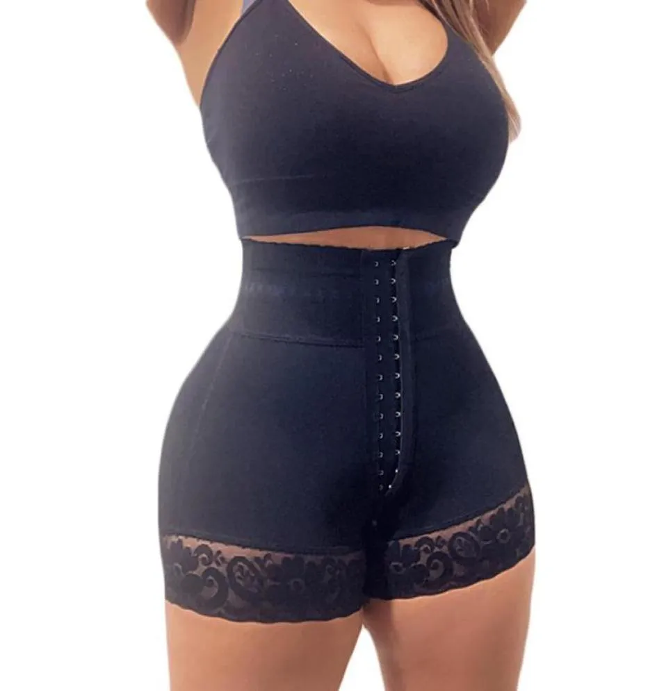Women039s Shapers BBL Shorts Double Compression taille haute avec section médiane contrôle du ventre Curvy Fit1192837