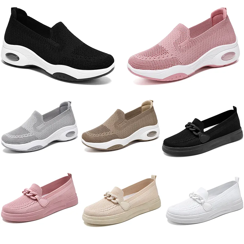 Chaussures d'hiver pour femmes, chaussures de randonnée, de course, plates, souples, polyvalentes, noires, blanches, roses, baskets à fond épais, respirantes, 36-41, 2024