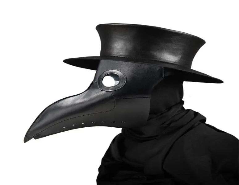 Nya pestläkare masker näbb doktor mask lång näsa cosplay fancy mask gotisk retro rock läder halloween näbb mask1344454