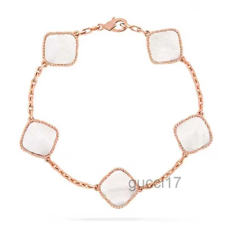 Bracelet de tennis Bracelets de feuilles Designer pour femmes Bijoux avec or rose plaqué argent titane Agate bijoux de luxe de qualité supérieure en gros 2KIH A2PJ