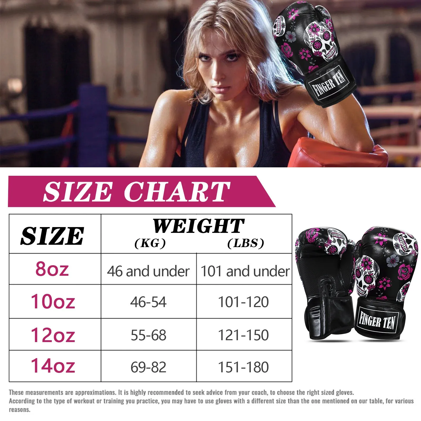 Womens PU Leather Training Protector Boxing Gloves For MMA Sanda Muay Thai Drop Punching 240116 From Kang07 17.02 DHgate.Com