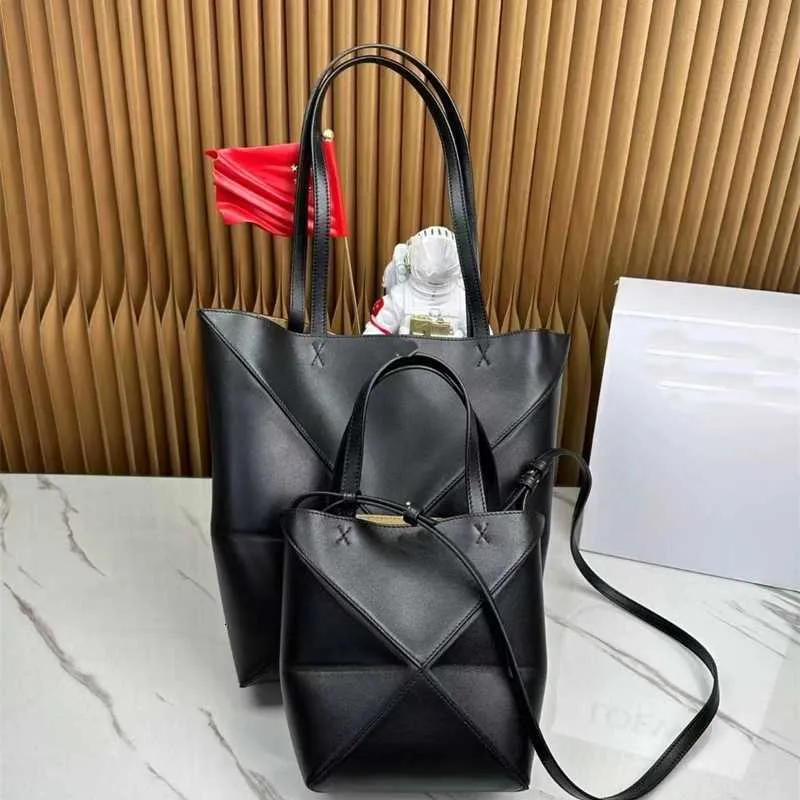 Designer Nouvelle mise à niveau Mode Luojia Puzzle Sac fourre-tout haut de luxe sous les bras femmes pliant shopping double embrayage portefeuille en cuir de veau matériel 40309