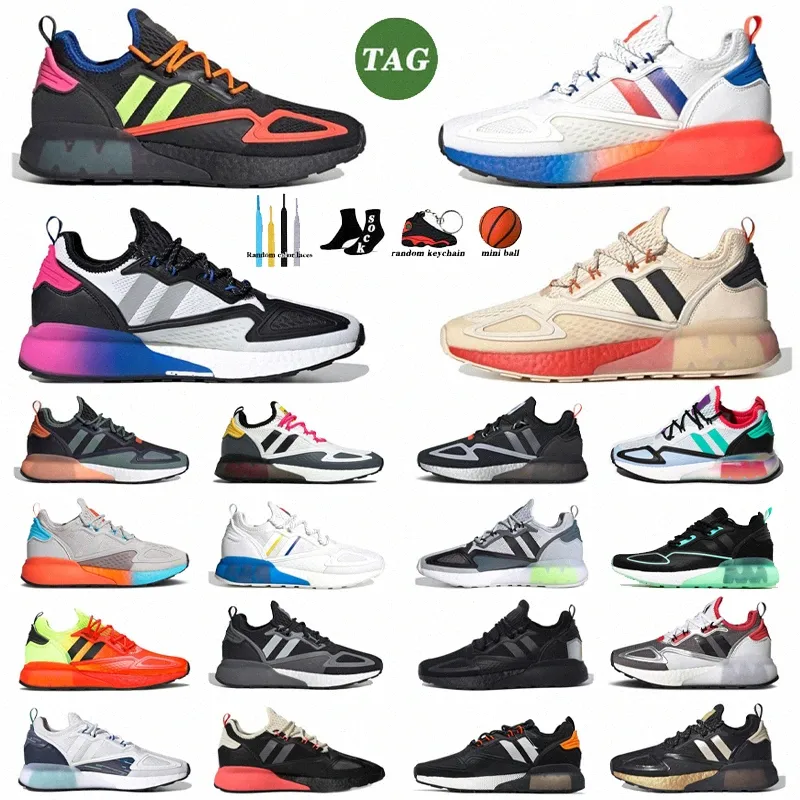 ZX 2K Boost White Solar Red Blue Ninja Time In Cloud True Pink The Mudhorn Grey One Hi-Res Green Yellow Patrick Mahomes Multi Purple Women and men Running Shoes
