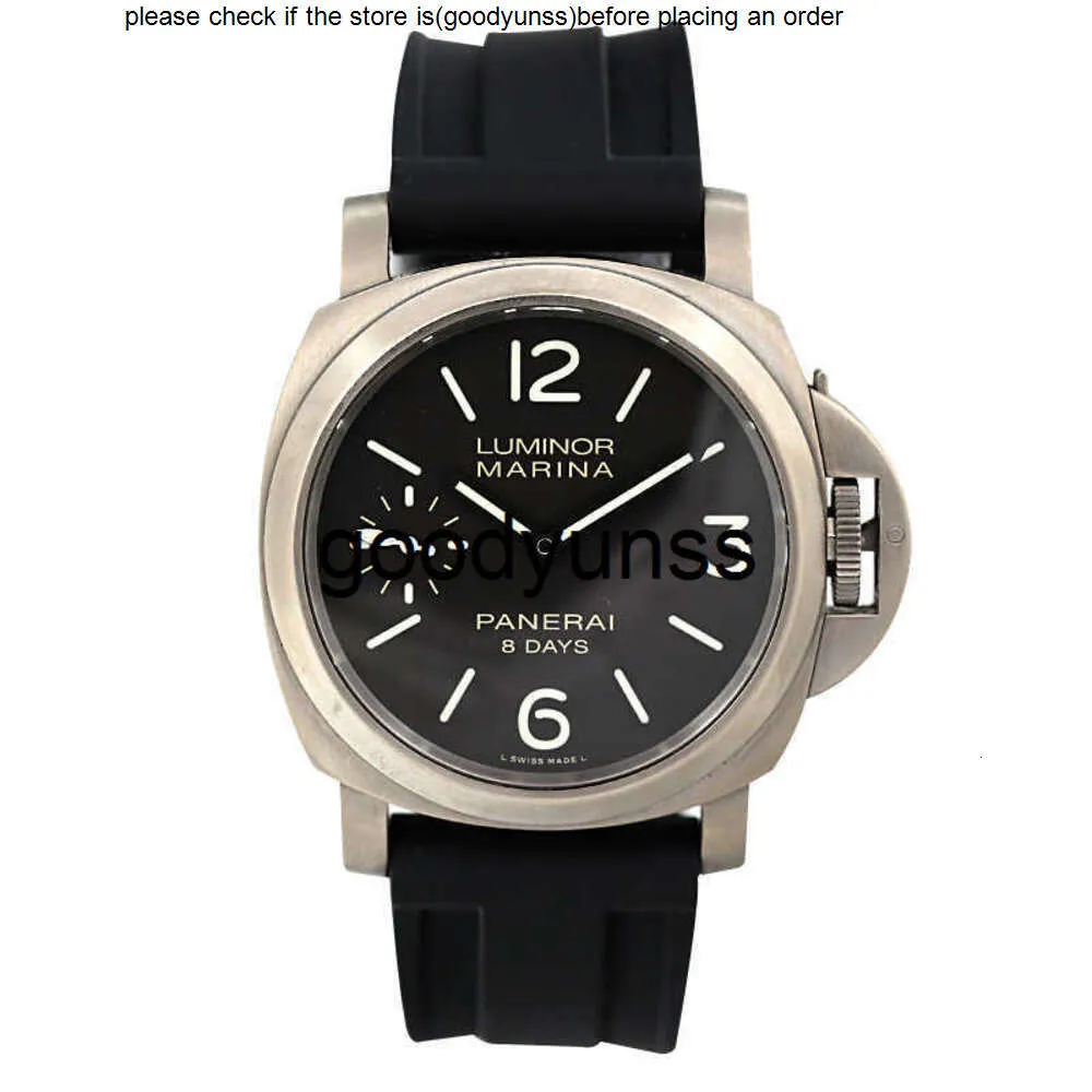Paneris zegarek słynny zegarek luksusowe paneraii zegarek luminino seria tytanowa manualna mechaniczna męska męska PAM00564 Wodporne zegarki ze stali nierdzewnej wysokiej jakości