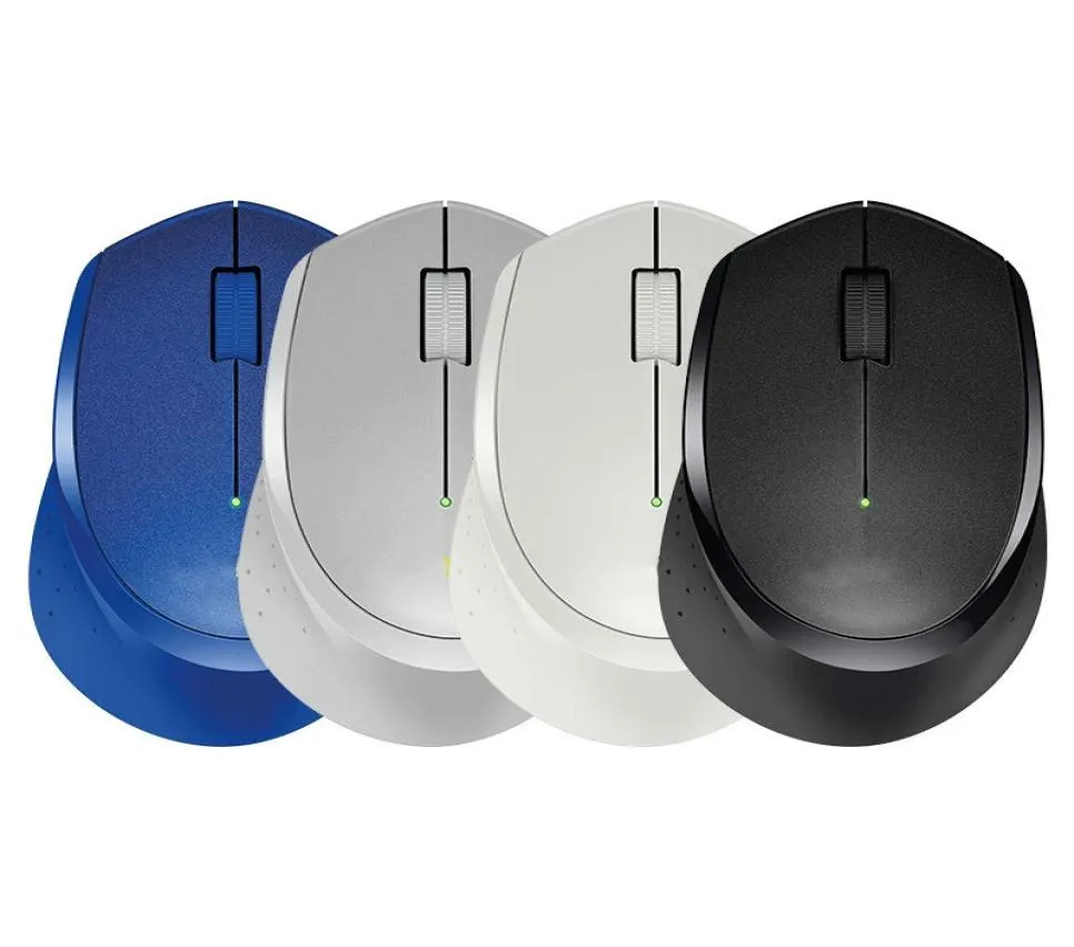 Mouse wireless silenzioso M330 Mouse ottico USB da 24 GHz 1600 DPI per ufficio domestico utilizzando PC portatile Gamer con batteria AA e inglese Retai2078548