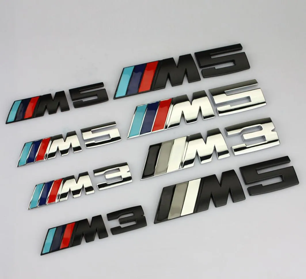 Logo autocollants queue pour BMW X6M X5 voiture BMW série 3 série 5 M3 M5M1 M Grille2807952