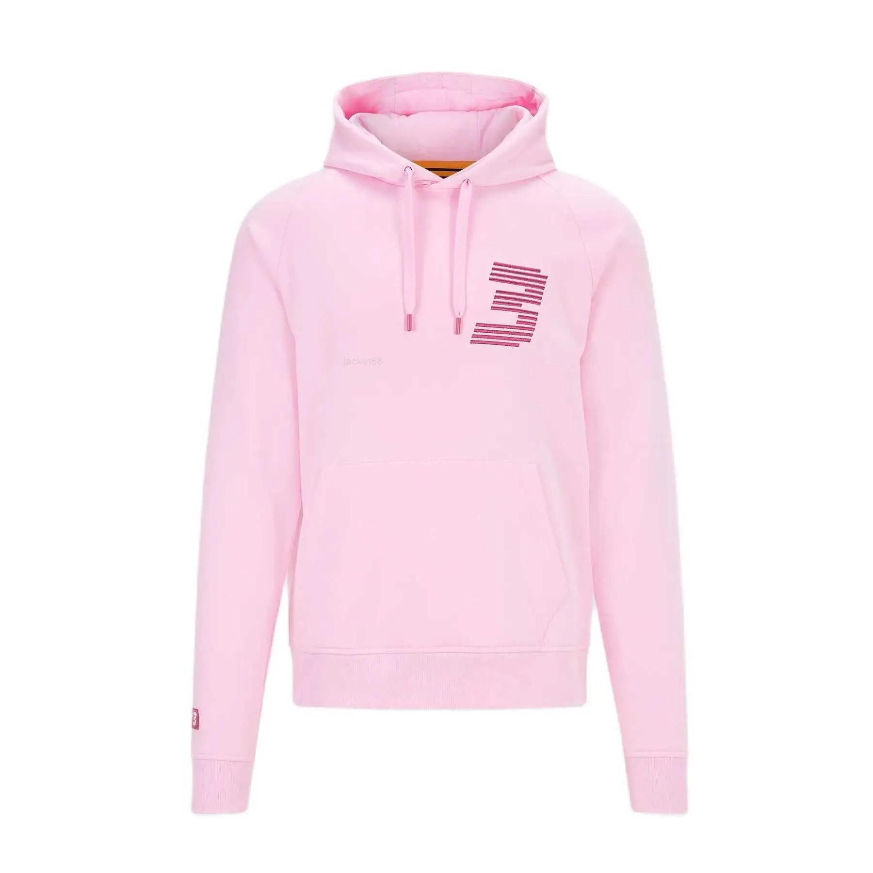 Fall 2023 new McLaren F1 Ricciardo DR3 Hoodie 3D Printing Cherry Pink Women's Hoodie Casual Sweatshirt Pure European Size 5XL