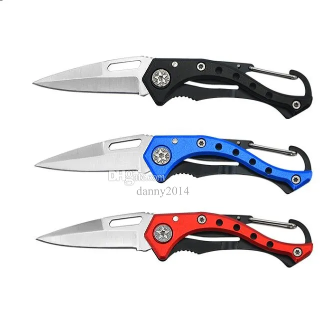 Mini coltello pieghevole multifunzionale portachiavi multiutensile Lama in acciaio inossidabile Coltello tascabile Taglierina Coltello multiuso per escursioni all'aperto Campeggio Viaggi