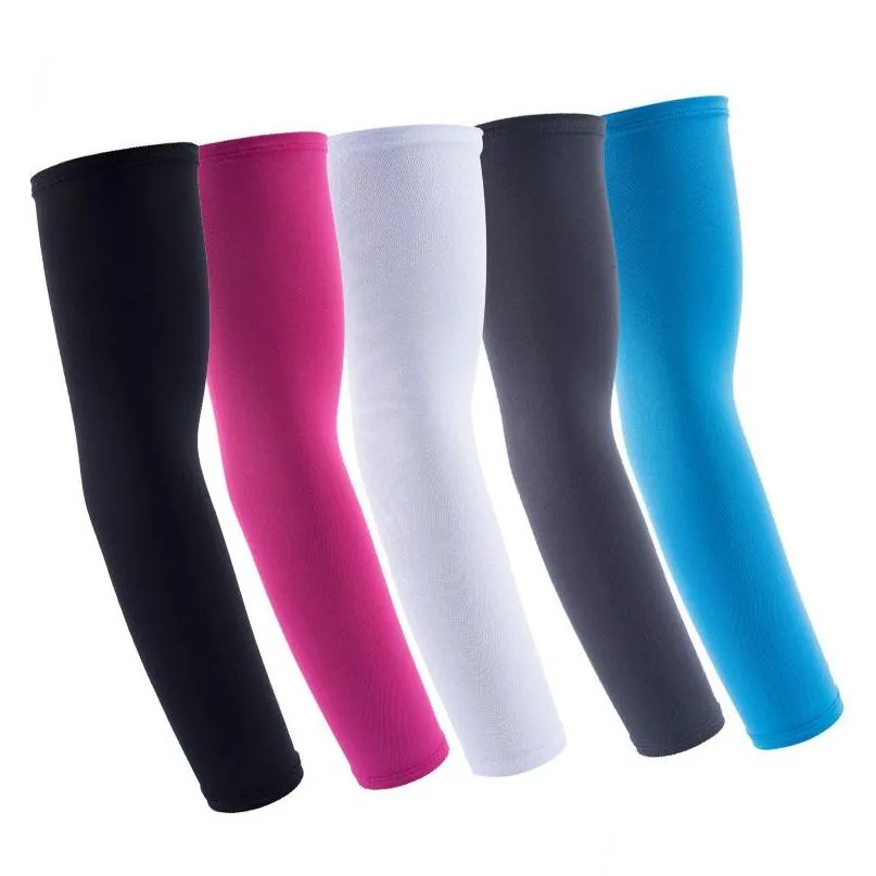 Arm Beenwarmers Fietsen Armmouwen Uv-zonbescherming Er Voor Sport Golf Vissen Hardlopen Elleboogwarmers Fiets Fitnessbeschermer Dames M Dh4Kr