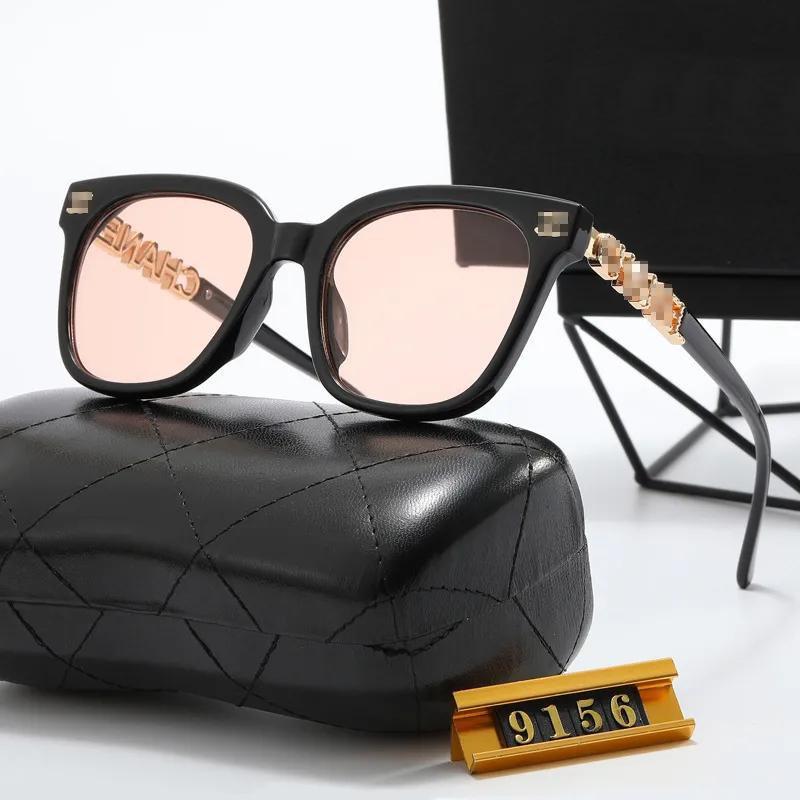 2024 Luxe zonnebril voor dames en heren Designer Logo Y slM9156 Brillen in dezelfde stijl Klassiek Cat Eye-bril met smal frame, vlinderbril met doos C 9156