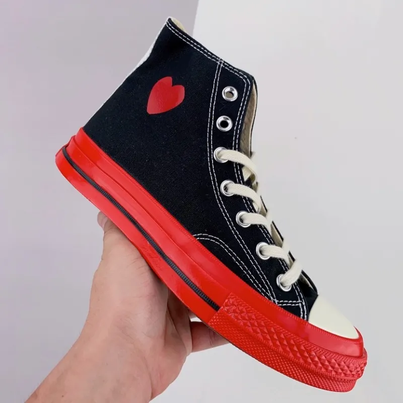 Designer Canvas Sneakers Tennis Shoes Men Women Red Bottoms High Low Running Shoes 70s chucks Red Black platform stras shoe Jointly Name sneaker