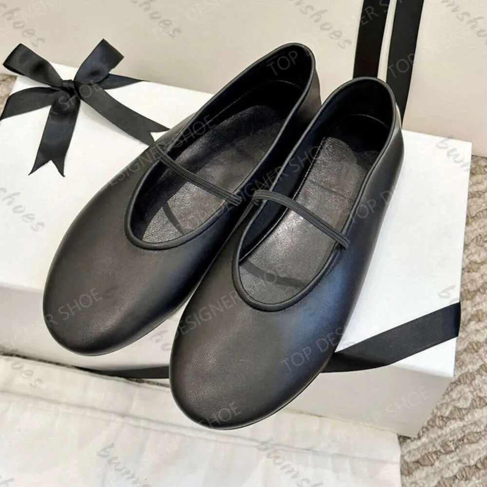 the row shoes designer ballet flat shoes women's round toe formal casual comfortable fashion boat shoes loafers for women54