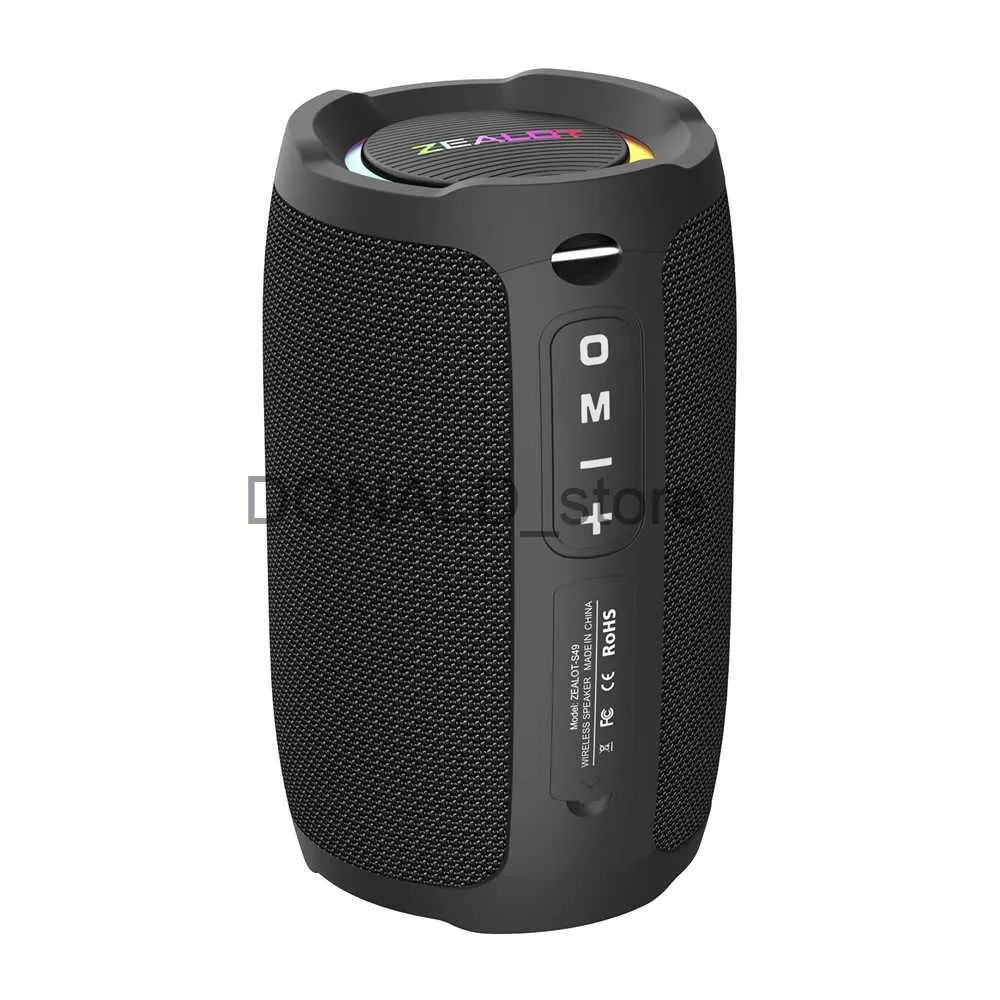 Portabla högtalare Zealot S49 20W Portable Bluetooth Speaker Stereo Sound IPX7 Waterproof Wireless Bluetooth 5.2 Utmärkt Bass Performace J240117