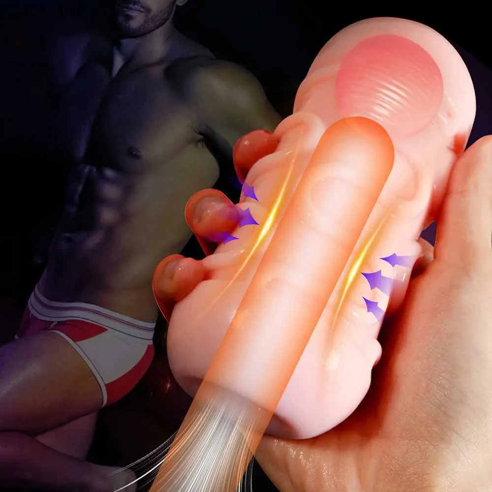 Otros artículos de belleza de salud Masturbadores para hombres Bola de masaje Chupando vagina real Taza de masturbación masculina Coño Bolsillo Erótico para adultos 18+ Q240117