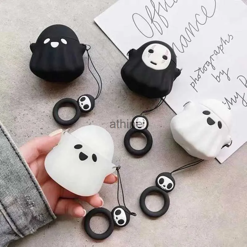 Mobiltelefonfodral Fashion Luminous Ghost Nightmare Case for AirPods 1 2 3 Pro Case Wireless Bluetooth Earphone Headphone Cover Soft Silicone YQ240117