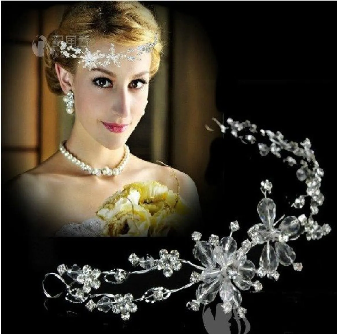 Gorgeous Austria Rhinestones Bridal Combs Headpiece012348113310