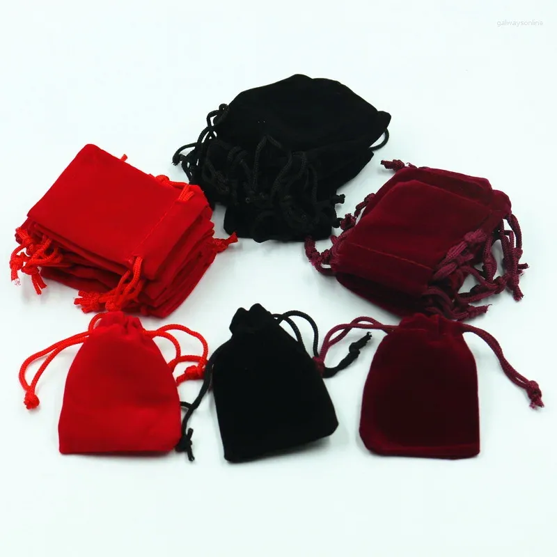 Shopping Bags Custom Fashion Drawstring Jewelry Pouch Velvet Bag Small Gifts